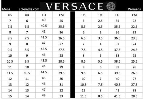 versace size chart uk.